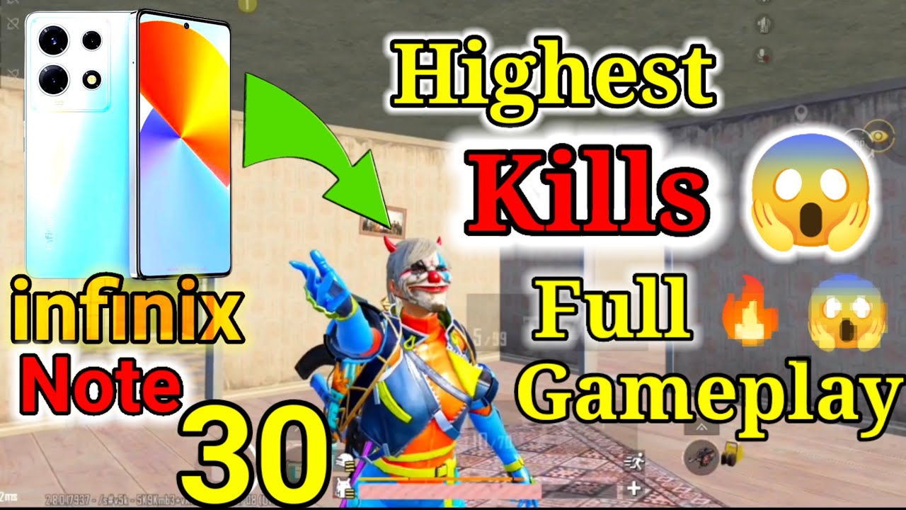 infinix note 30 !! Highest kills 😱 | Full gameplay / in PUBG MOBILE