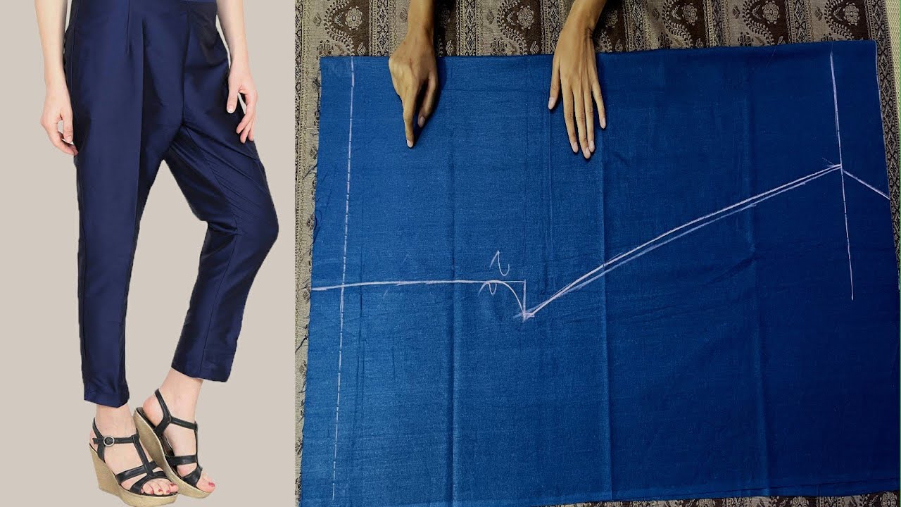 Ladies Trouser / Pant Perfect Cutting and Stiching in Hindi by naaz