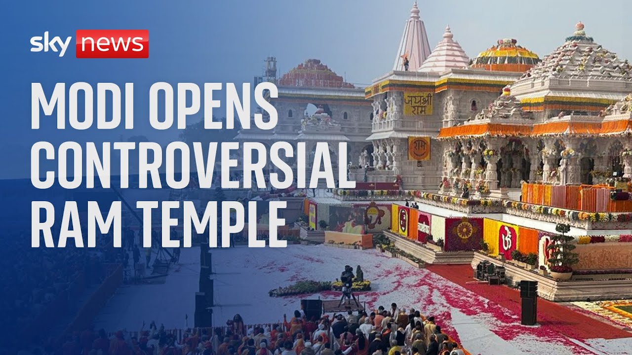 India PM inaugurates controversial Hindu temple while eyeing upcoming elections