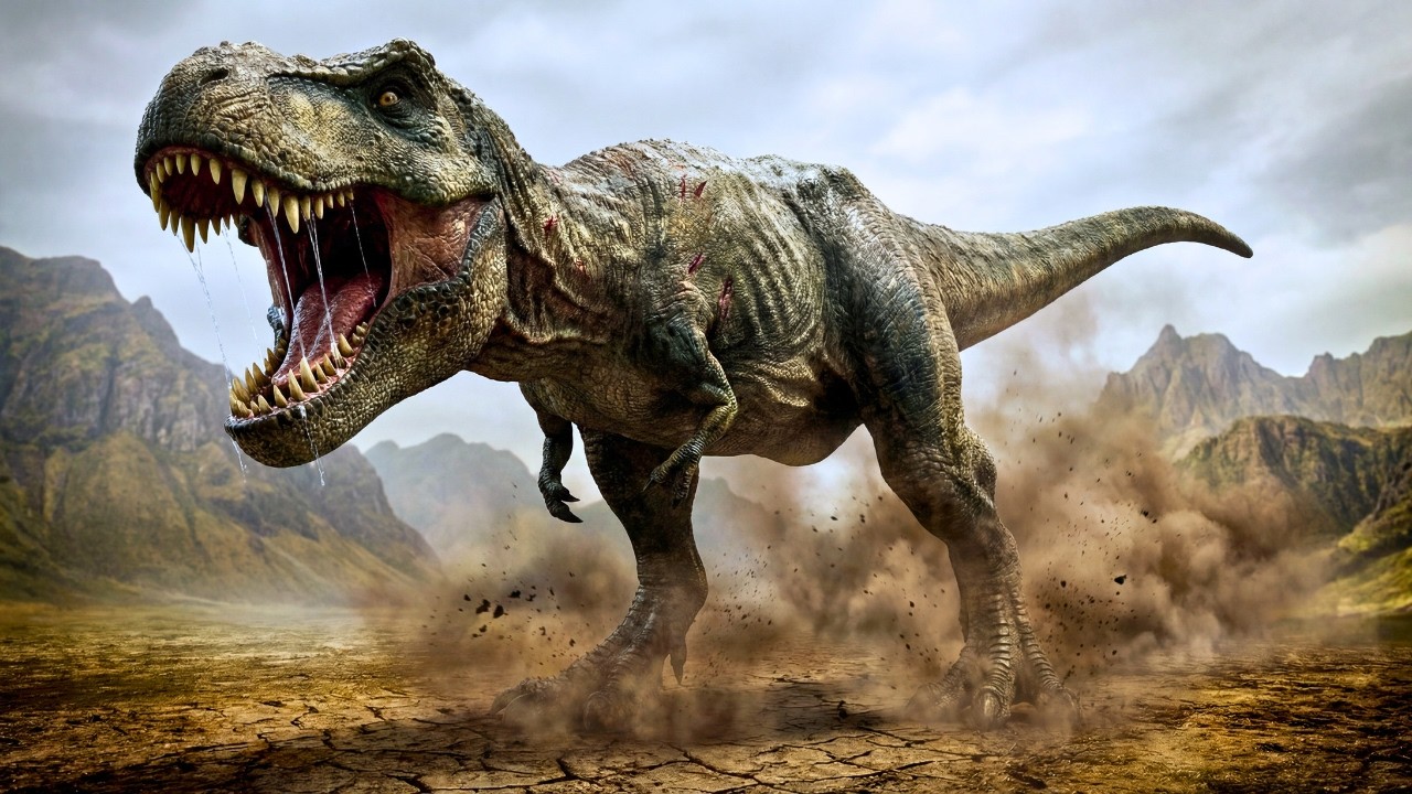 POV: You are a prehistoric human cornered by a T-Rex in a dead-end ravine