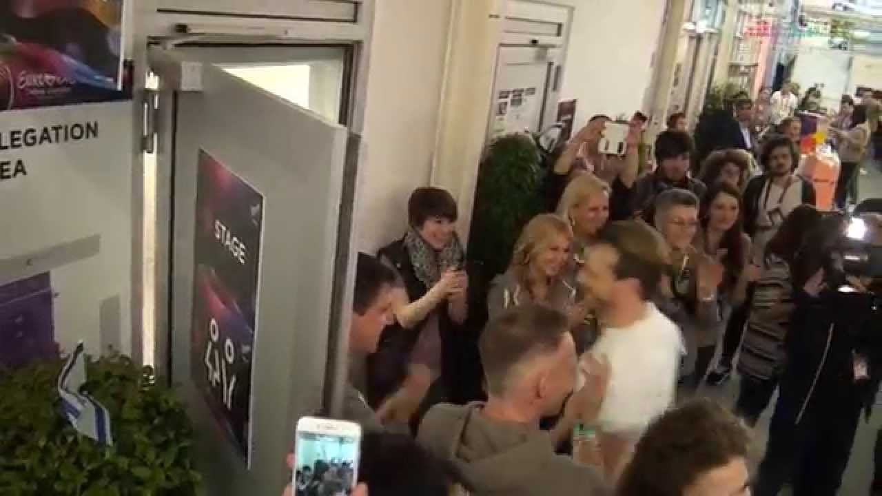 Eurovision artists off to the stage for the Eurovision 2015 Grand Final