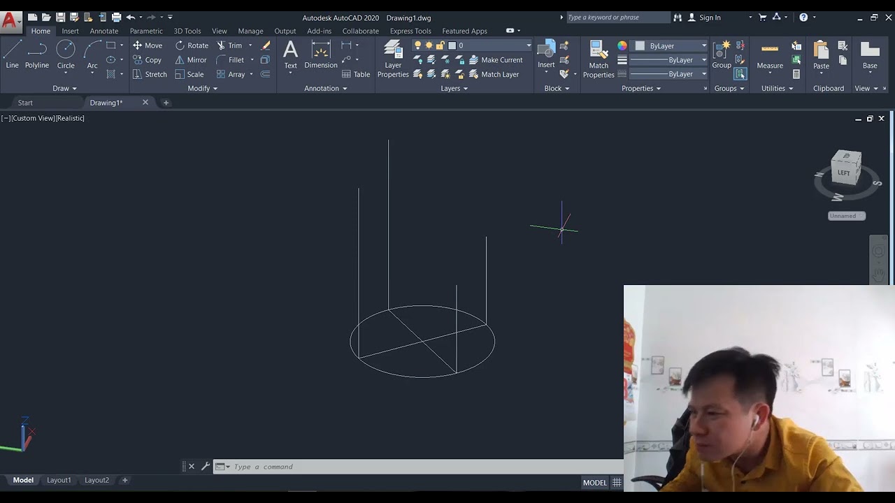 AutoCAD 3D Chair Modeling  Step-by-Step Beginner Guide PART 01