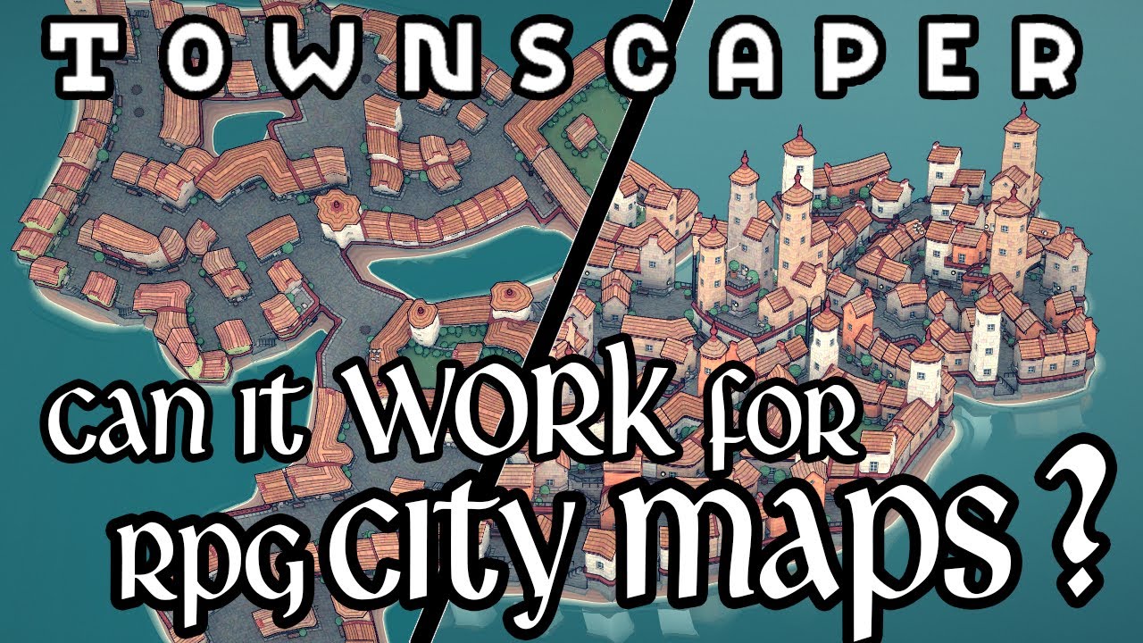 3D RPG City Maps in Townscaper