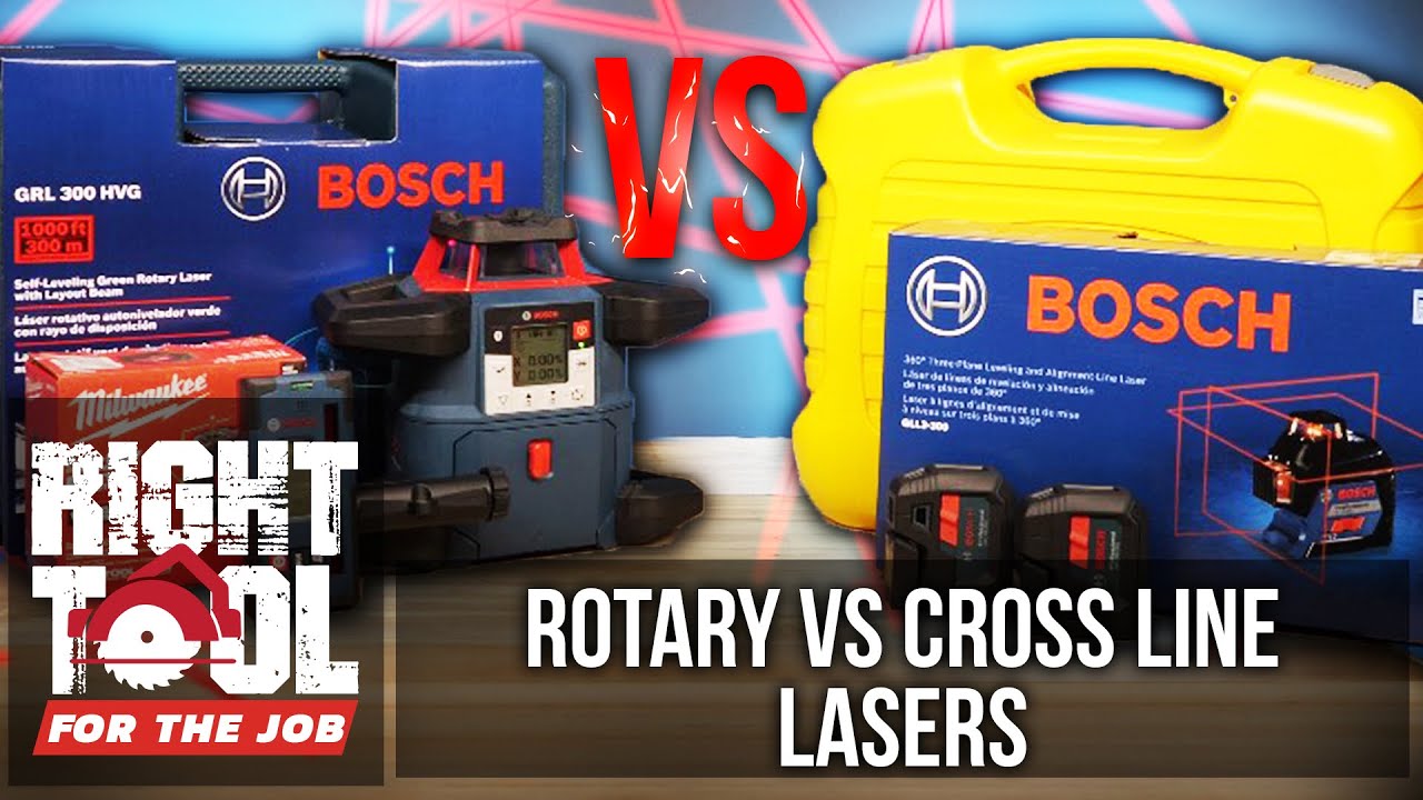 Rotary Lasers vs. Cross Line Lasers | Right Tool For The Job