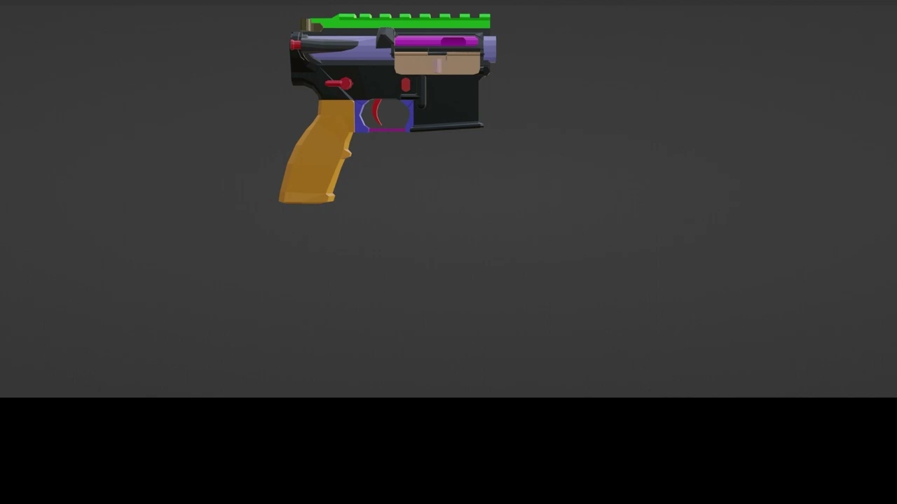 The Making of a modular weapon base in Blender for UE4