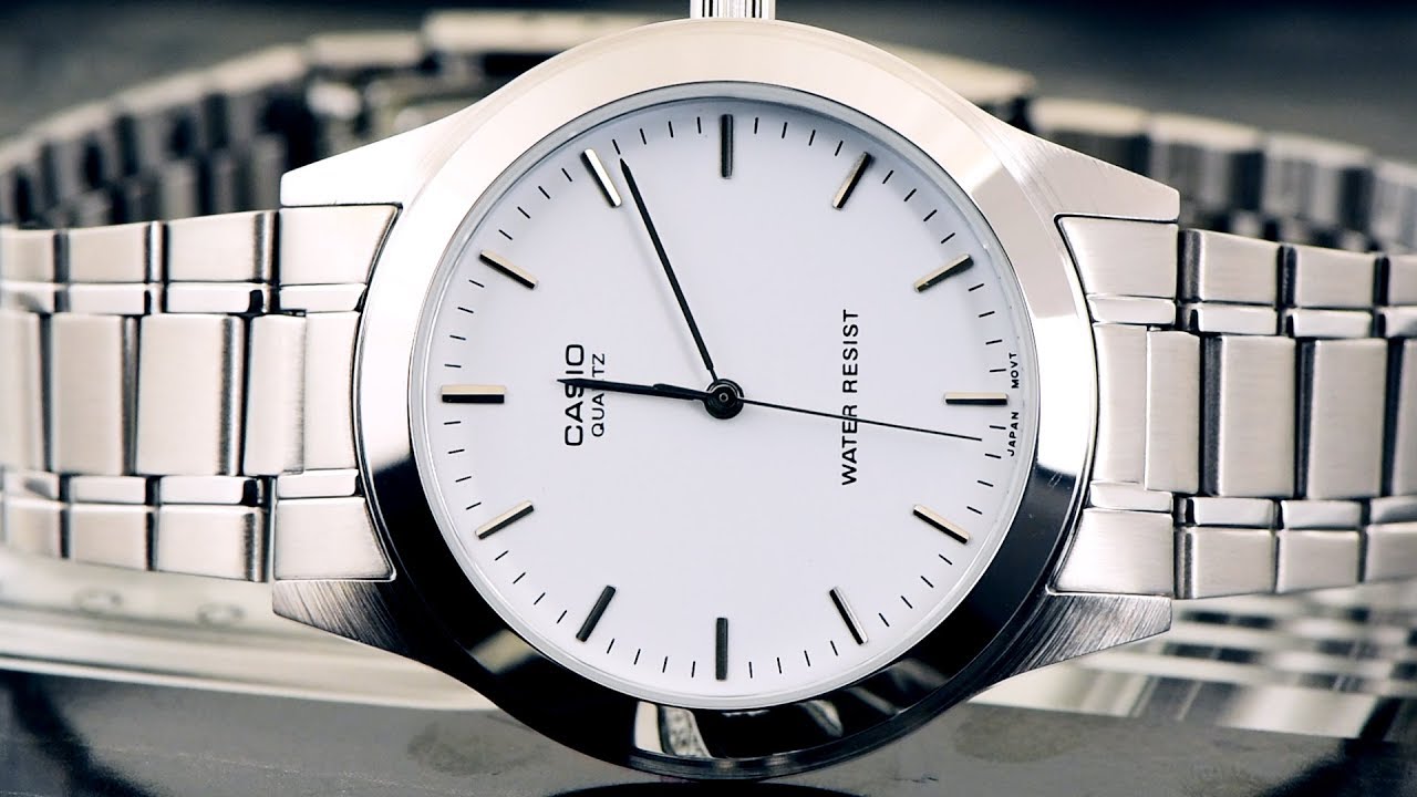 Đồng hồ Casio #30 | Review đồng hồ Casio MTP-1128A-7ARDF d&acirc;y kim loại, mặt số đơn giản, lịch l&atilde;m