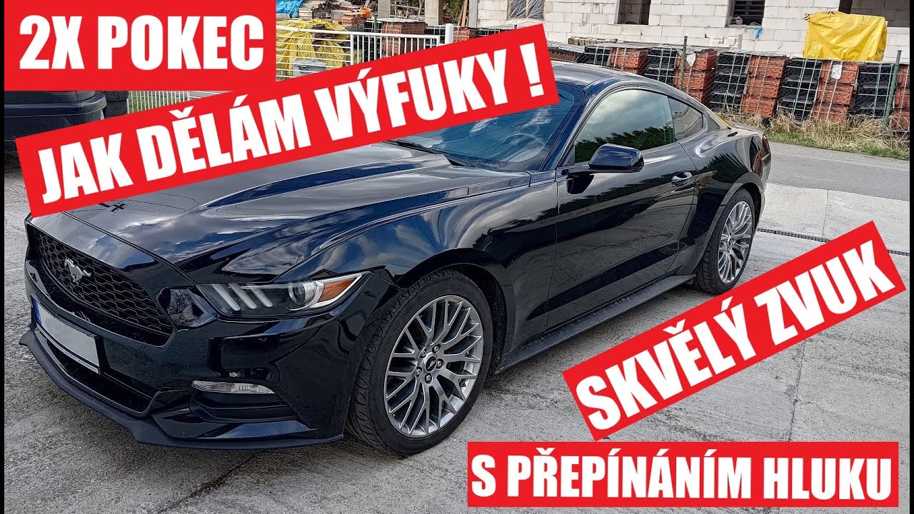 Ford Mustang 3.7 V6 tlumiče s ovládáním hlučnosti DCar.cz a 2x pokec kolem výfuků