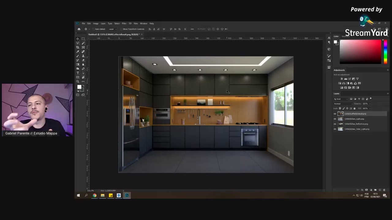 PÓS-PRODUÇÃO DO RENDER DIRETO NO V-RAY