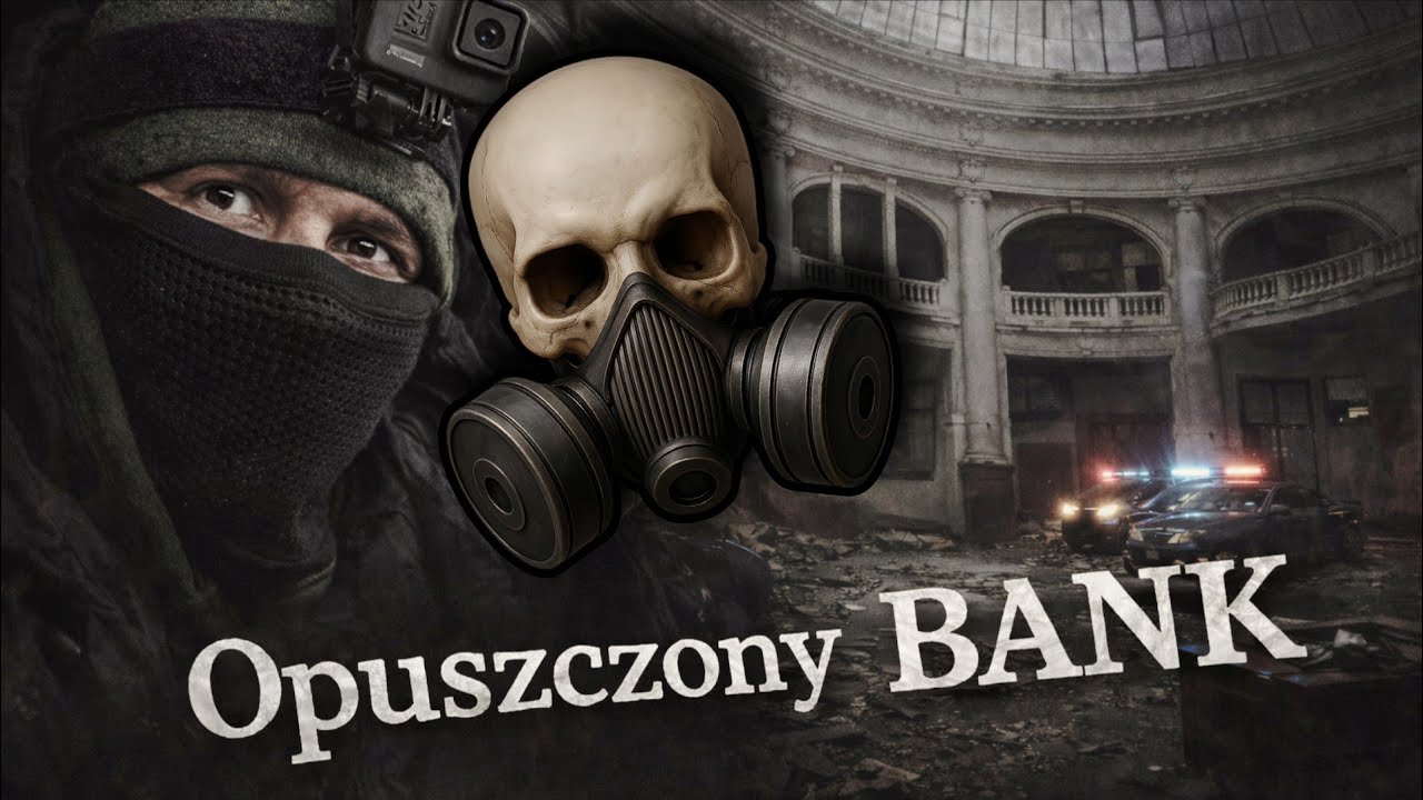 Opuszczony BANK - przyjechała policja