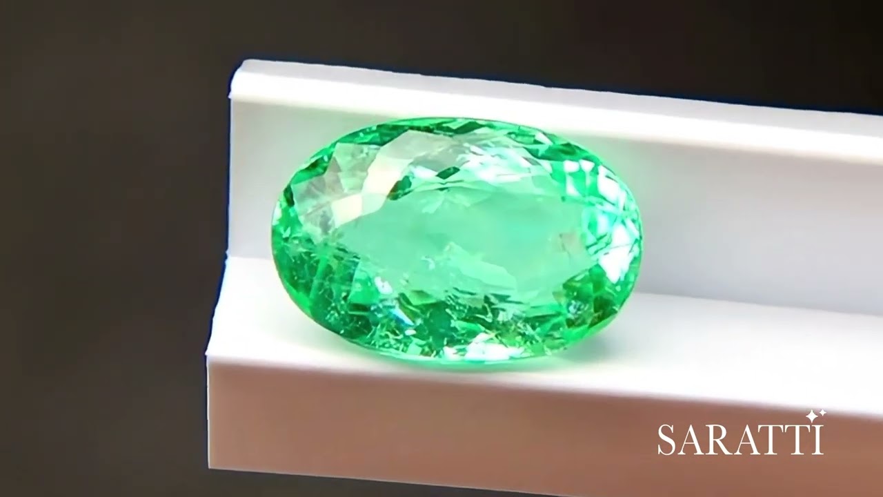 Natural Neon Green Paraiba Tourmaline Oval 2.17ct | GUILD Certified | SARATTI