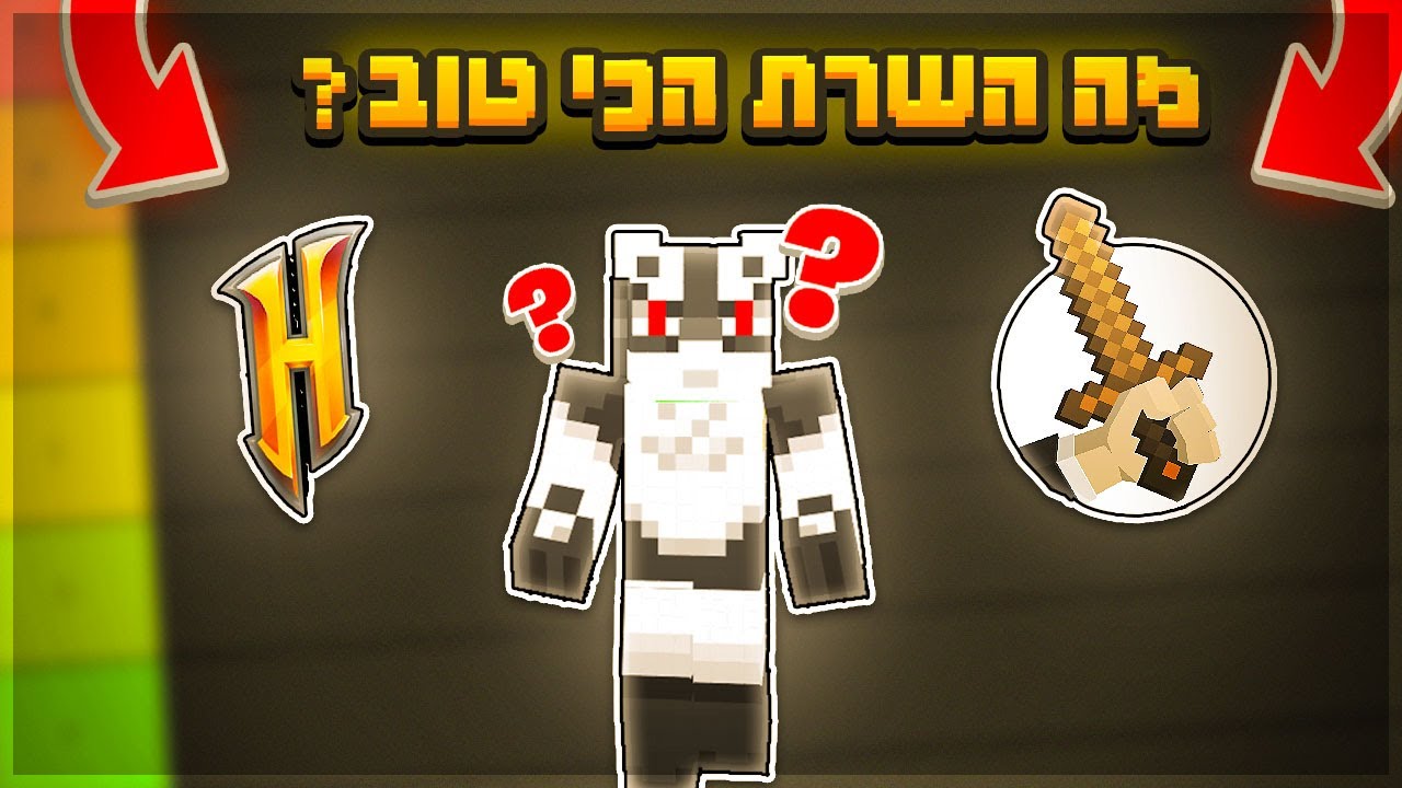 מדרג את השרתים הכי פופולארים במיינקראפט