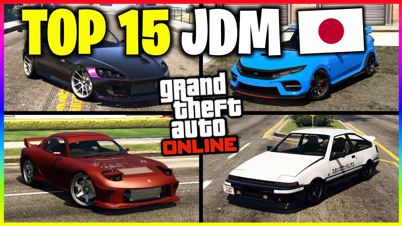 TOP 15 MEJORES COCHES JDM en GTA 5 ONLINE