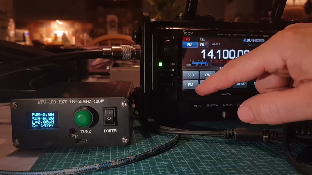 Бюджетный антенный тюнер ATU-100 (£65) — тест с ICOM IC-705