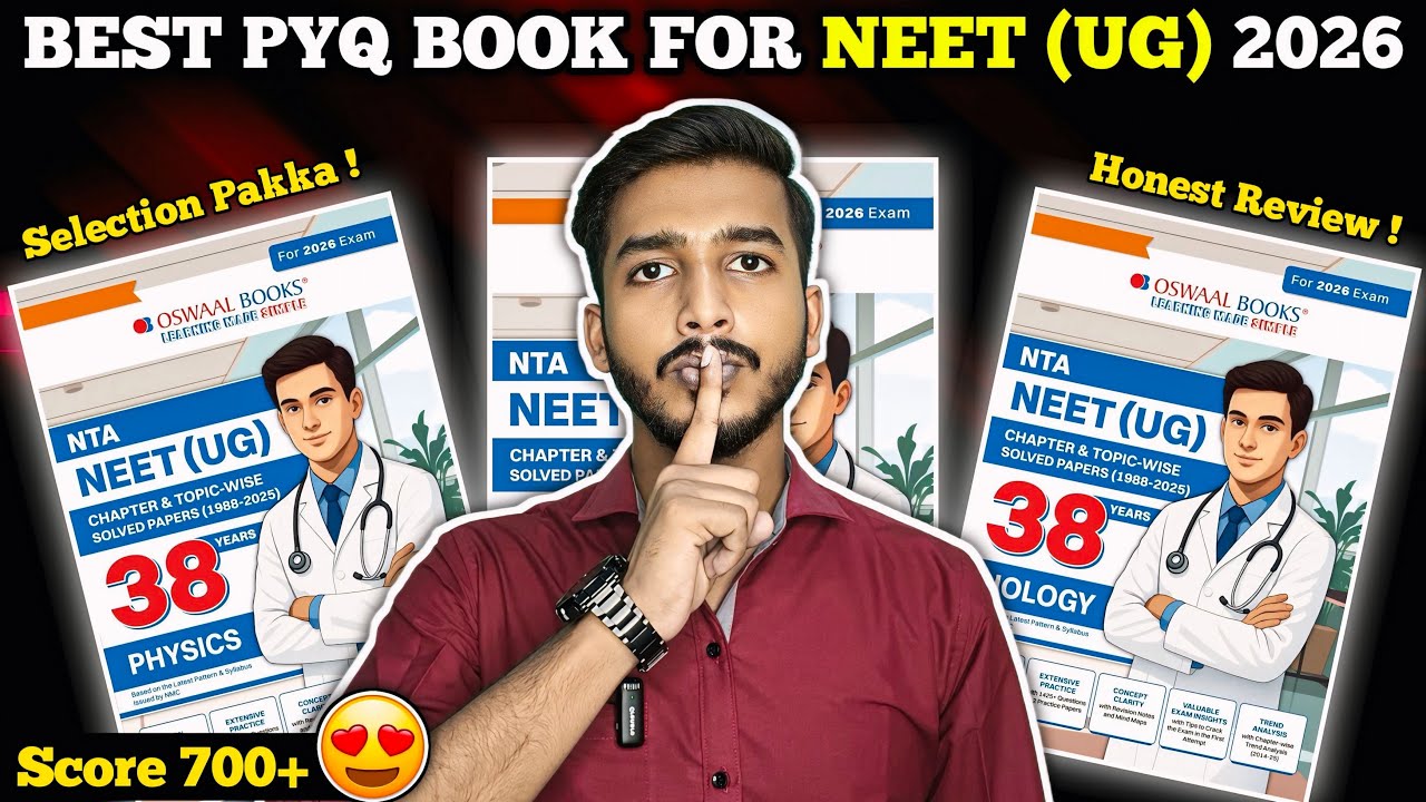 Best PYQ Book for NEET UG 2026 | 38 Years Solved Papers You Need! 🔥 | Oswaal Books