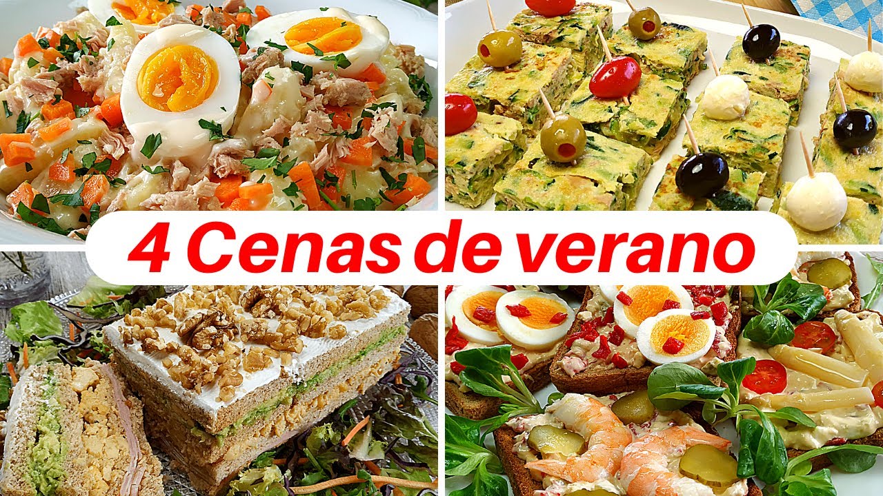 4 Recetas Para Cenas De Verano Rápidas Fáciles y Sanas ✌