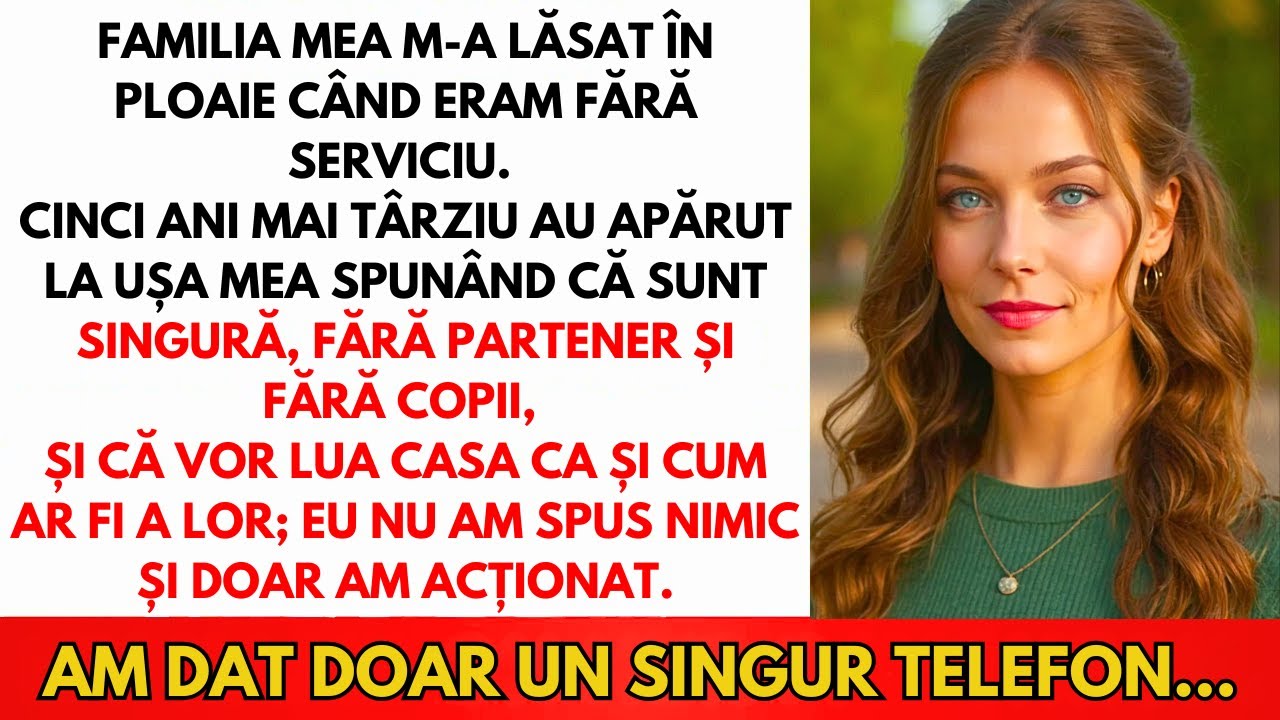Familia M-A Dat Afară Șomeră—După 5 Ani Au Apărut: 