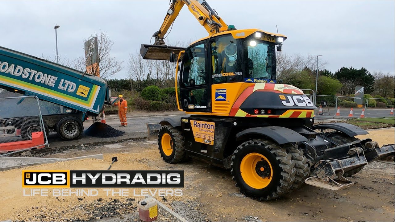 JCB Hydradig 110W | Tarmac | Real-Time & Time-Lapse | GoProHero9
