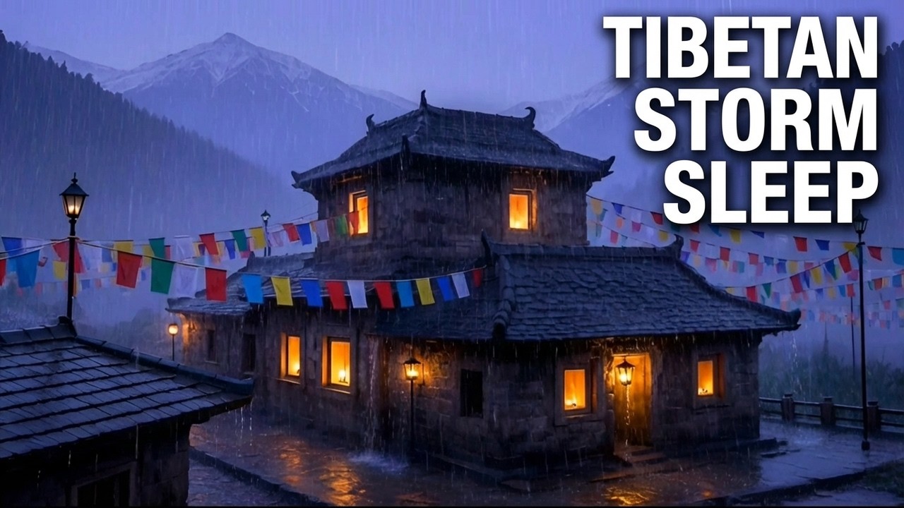🌧️ Storm at the Sacred Monastery | 8 Hours of Rainfall ASMR