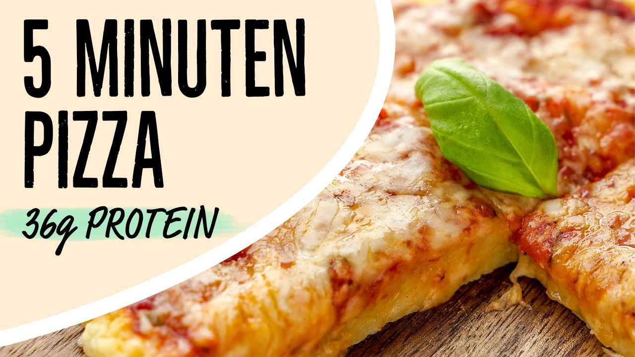 SCHNELLES PIZZA REZEPT 🍕 Gesunde 5 Minuten Mikrowellen Pizza