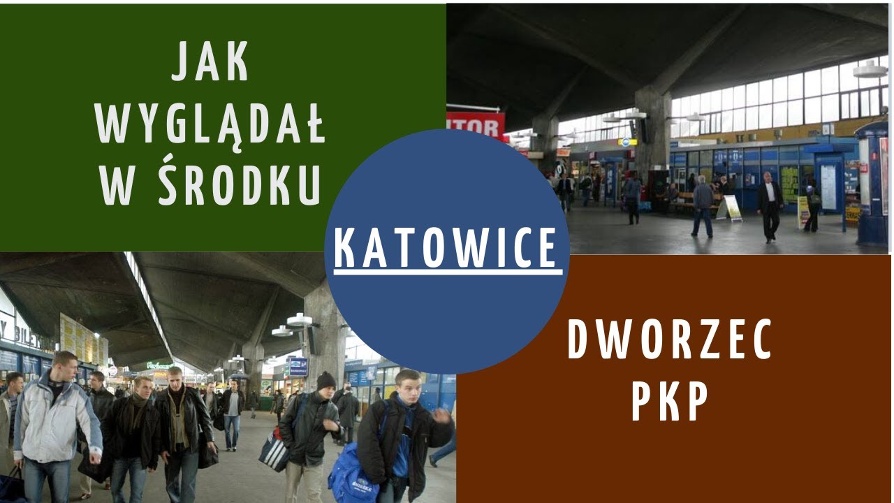 KATOWICE, POLSKA – Dworzec PKP – Lata 90. XX wieku. Dworzec kolejowy przed przebudową