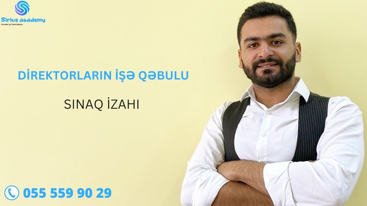 MƏNTİQ - DİREKTORLARIN İŞƏ QƏBULU - FƏRİD QAFAROV