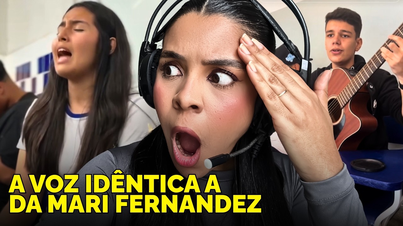 PROF DE CANTO REAGINDO A ESTUDANTES 