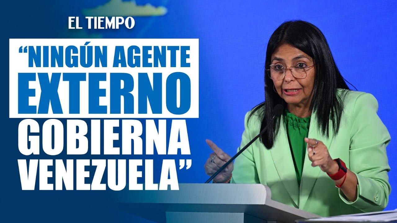 Delcy Rodríguez dice gobernar Venezuela sin influencia externa pese a Trump | EL TIEMPO