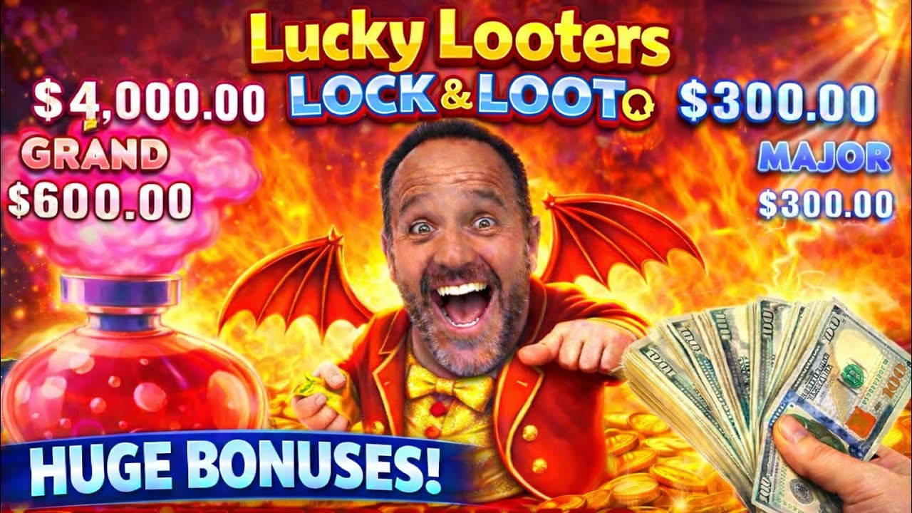 Lucky Looters Lock & Loot @ Atlantis Bahamas 💰 HUGE Bonuses & A Big Jackpot!
