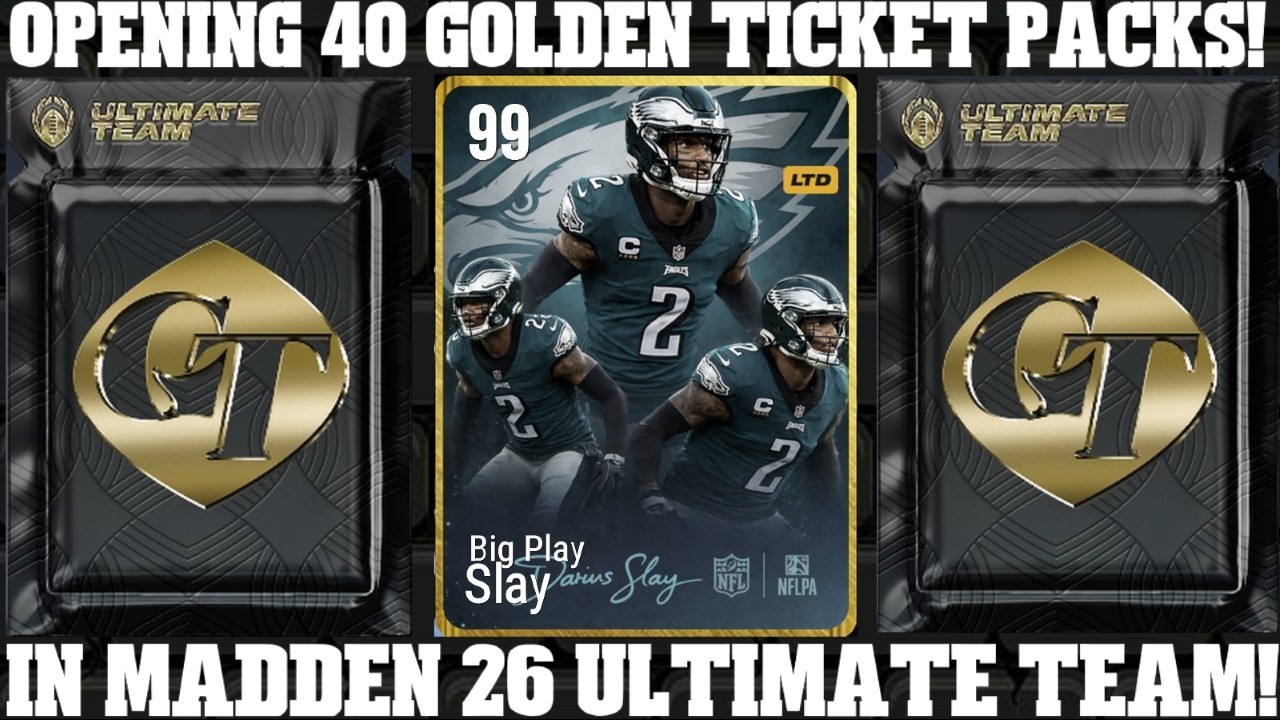 CAREER TRIBUTE DARIUS SLAY! OPENING 40 GOLDEN TICKET PACKS TRYING TO PULL A GT!