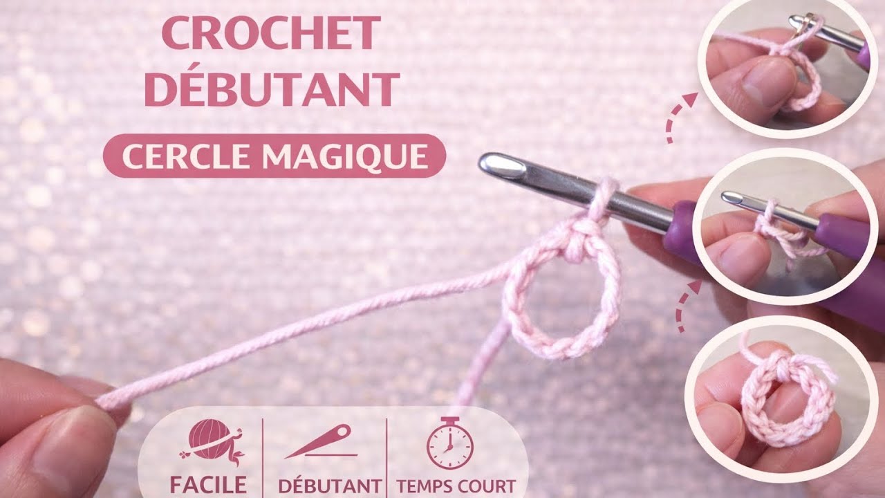 Comment faire un cercle magique au crochet : tuto en pas à pas