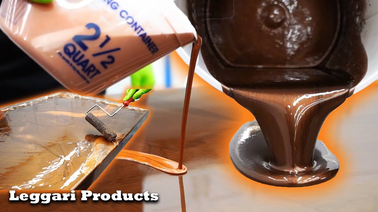 Installing Leggari Epoxy Countertop Kit #3 | Coffee & Brass Metallics | DIY Kitchen Countertops
