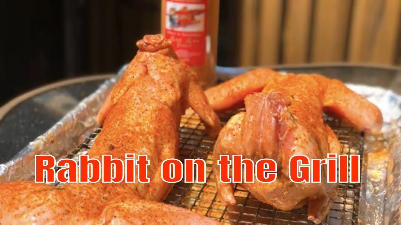Cooking Wood-Fired Grilled Rabbit!  Taste Better Than Chicken!