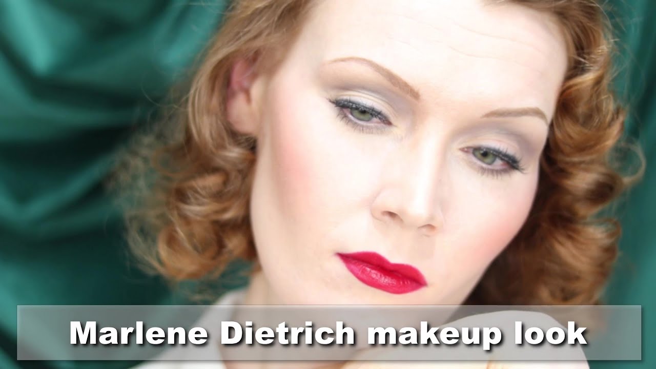 Old Hollywood Makeup tutorial: Marlene Dietrich inspired look
