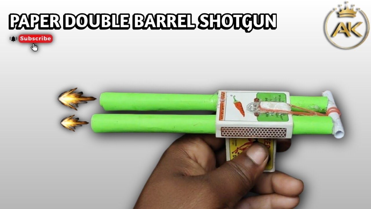 How To Make Double Barrel Shotgun WithPaper | How To Make Paper Gun Easy 😯😯