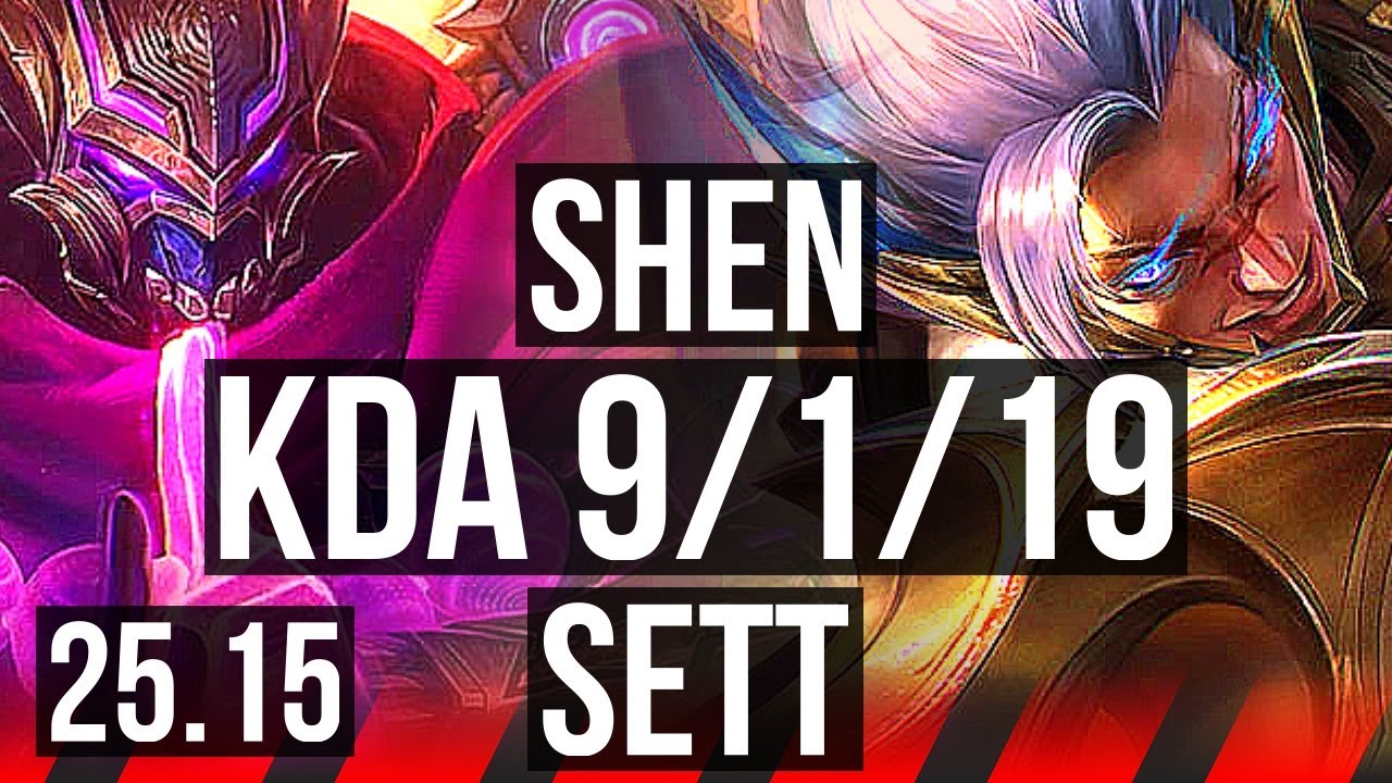 SHEN vs SETT (TOP) | 9/1/19, Godlike | KR Master | 25.15