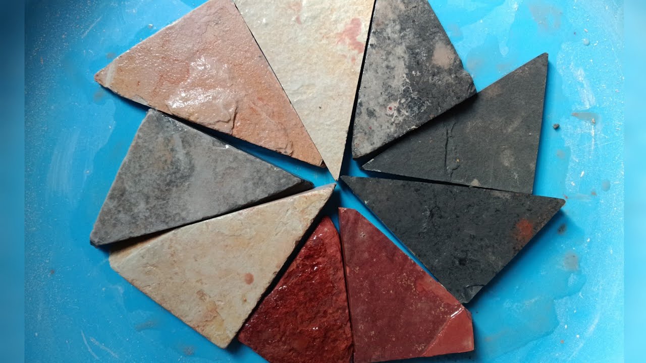 Maheshmane💖 Requested Video 3 Colour Triangle Soft Wet cleaning Video #slateitems #satisfying #asmr