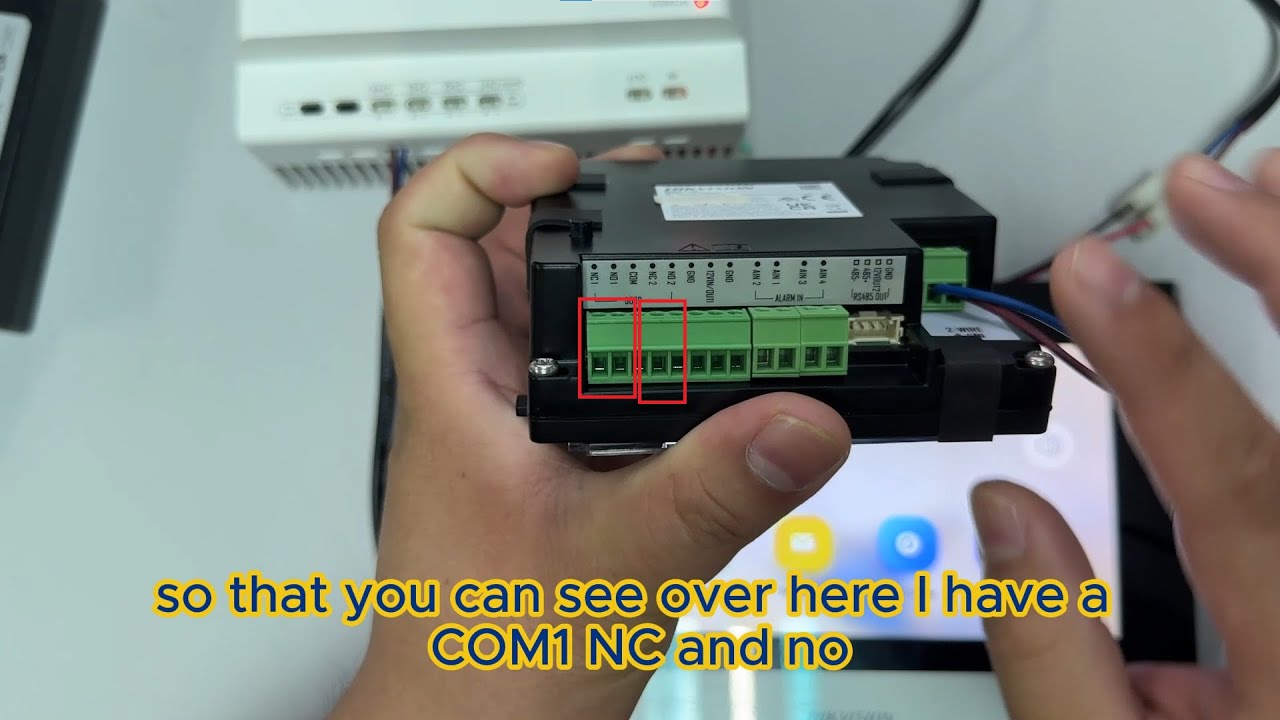 Hik Vision: 2-wire IP Video Intercom DS-KIS702Y-P 1 EM Lock to 2 EM Lock Configuration