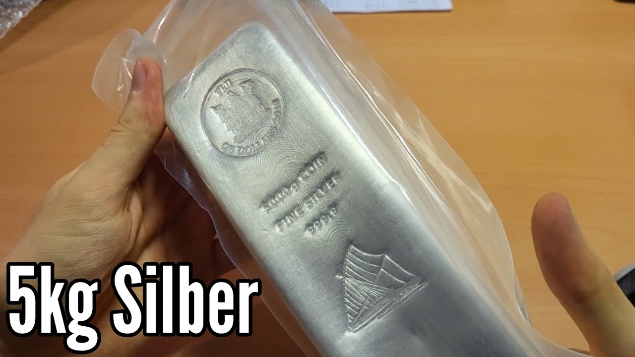 5kg Fiji Silberbarren Unboxing