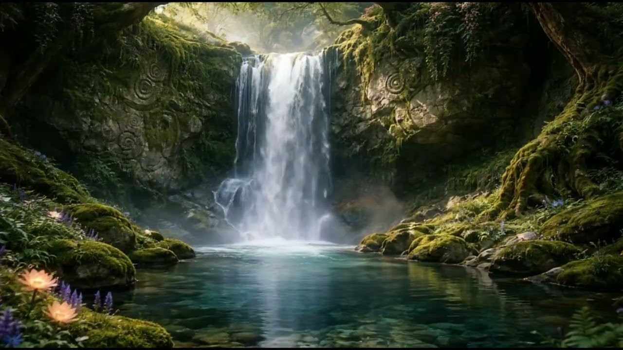 Waterfall Sounds for Focus & Concentration | Nature White Noise for Studying