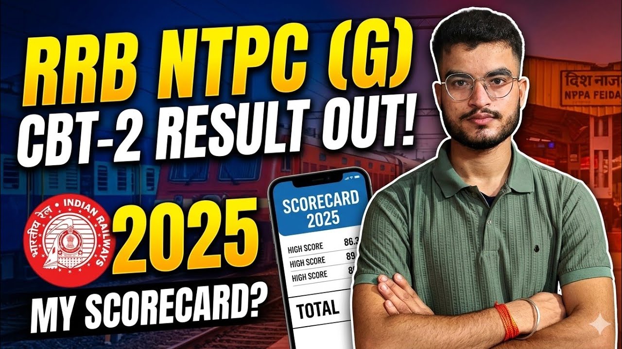 RRB NTPC (G) 2025 CBT-2 RESULT & SCORECARD OUT|| RRB NTPC 2025 RESULT|| MY RESULT & SCORECARD?||