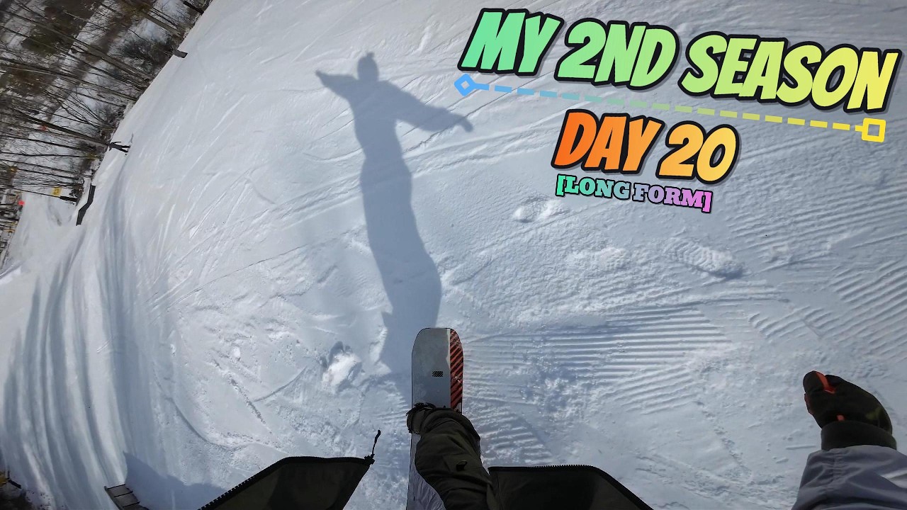 My 2nd Season: Day 20 [LONG FORM] #snowboarding #beginner