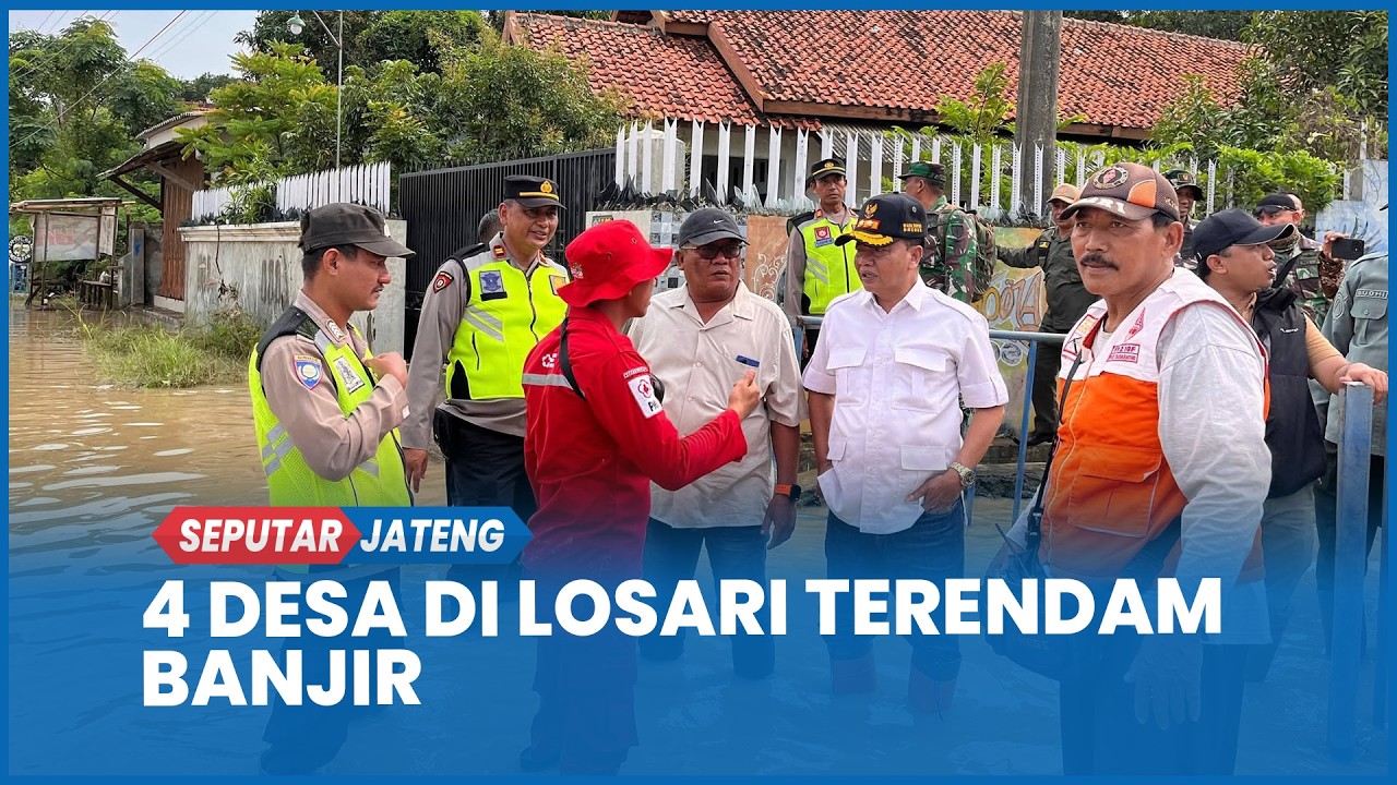 Dampak Sungai Cisanggarung Meluap, Empat Desa di Losari Brebes Terendam Banjir