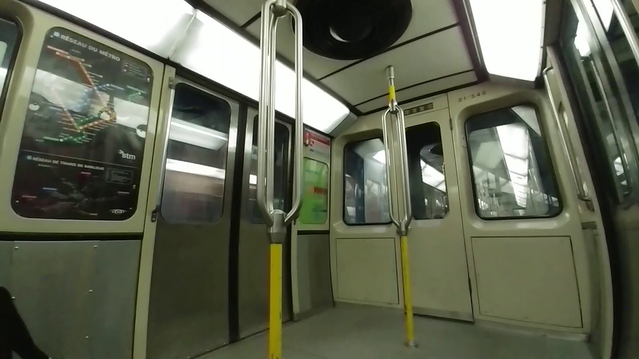 MR-63 Montreal Metro train ride