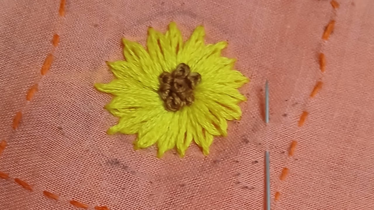 Beautiful flower 🌼 embroidery 