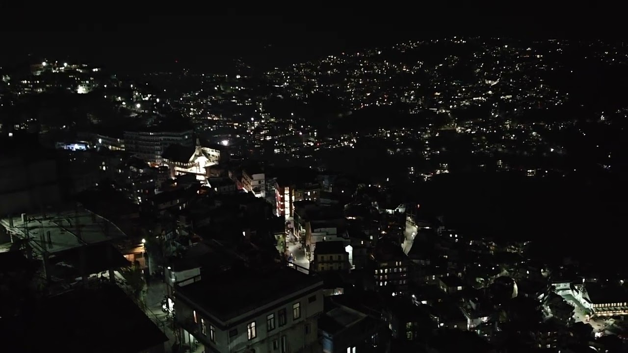 BEAUTIFUL AIZAWAL - MIZORAM NIGHT VIEW