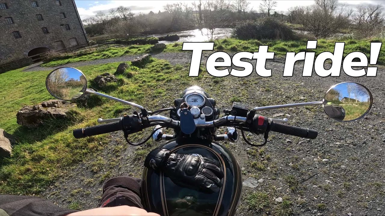 FIRST RIDE on my NEW Royal Enfield Bullet 500's speedometer