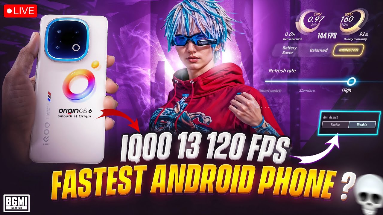 Fastest Android Phone? 🤯 iQOO 13 120FPS Performance Test After 1 Year🔥
