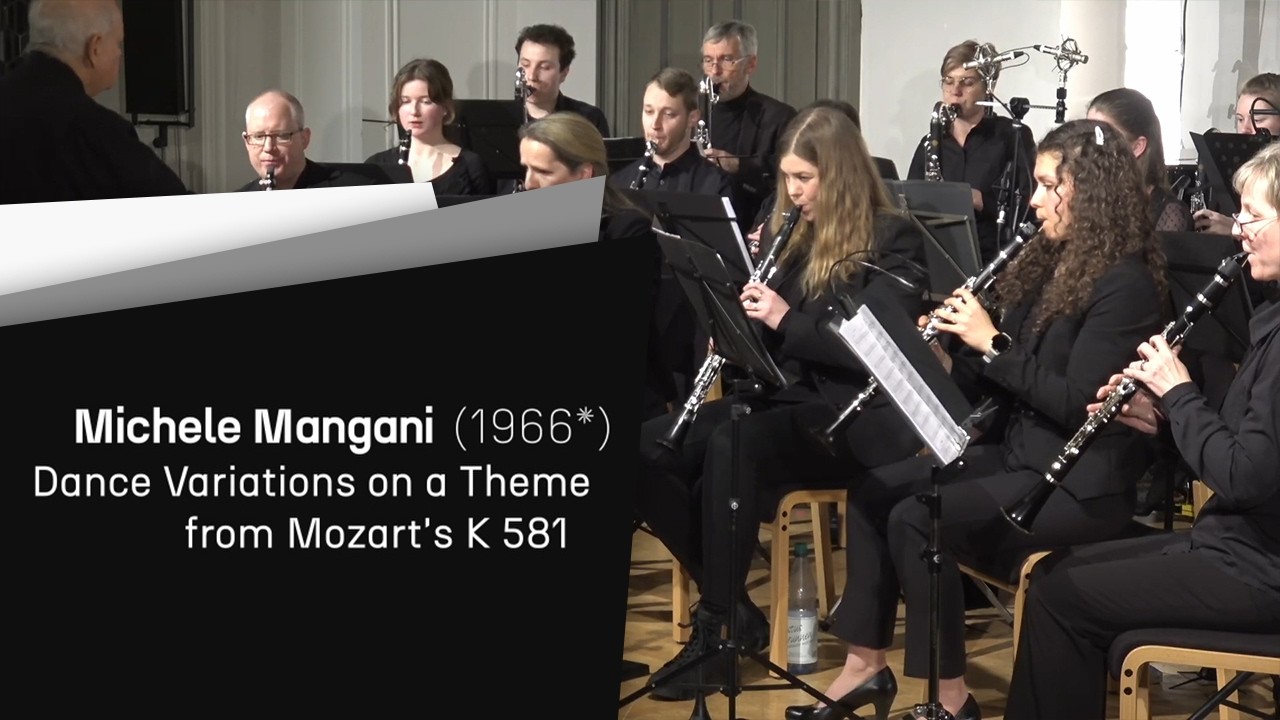 Michele Mangani: Dance Variations on a Theme from Mozart’s K 581 · Clariphonics 2026