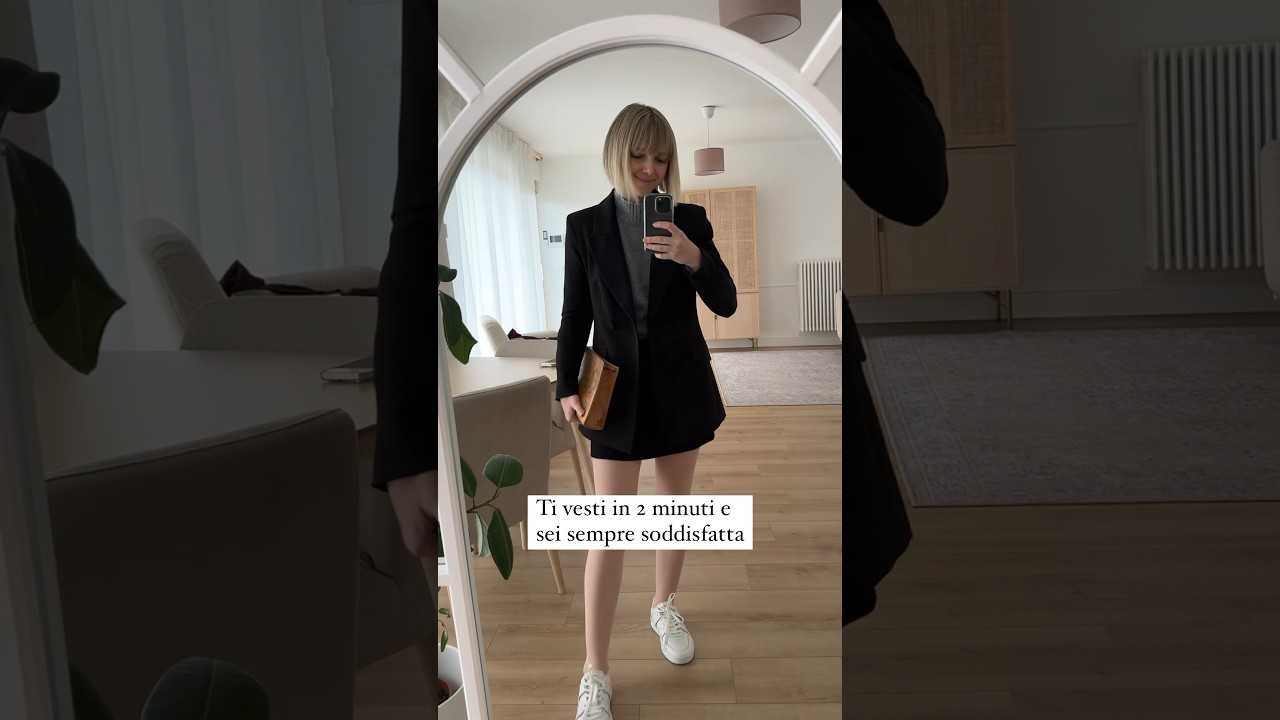 Perfetto esempio di outfit minimal creato da un guardaroba capsula #spaziogrigio #minimalismo#outfit