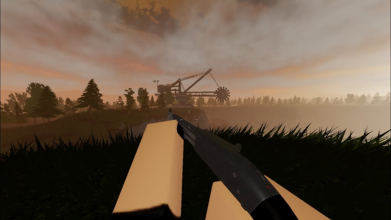 Roblox Aftermaht camping at quarry
